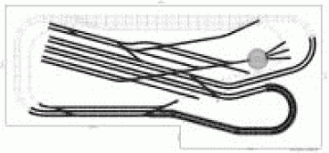 Märklin H0-C Gleisplan 580x260 cm