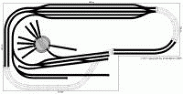 Märklin H0-C Gleisplan 400x200 cm