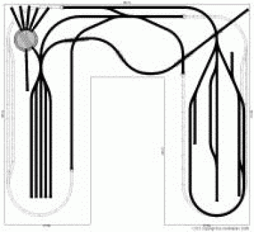 Märklin H0-C Gleisplan 400x360 cm