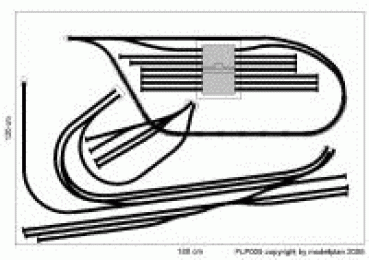 Fleischmann piccolo-N Gleisplan 180 x 120 cm