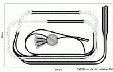 Fleischmann piccolo-N Gleisplan 200 x 120 cm