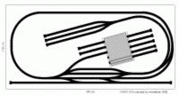 Märklin H0-K Gleisplan 240x120 cm