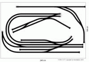 Märklin H0-K Gleisplan 240x160 cm