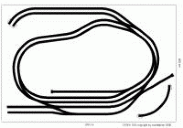 Märklin H0-K Gleisplan 240x160 cm