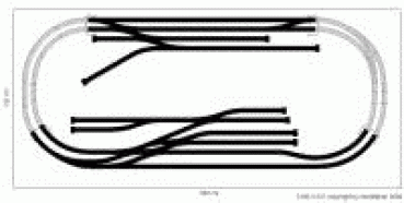 Märklin H0-K Gleisplan 260x120 cm