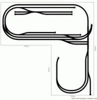 Märklin H0-K Gleisplan 280x260 cm