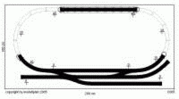 BEMO Gleisplan 400x120 cm