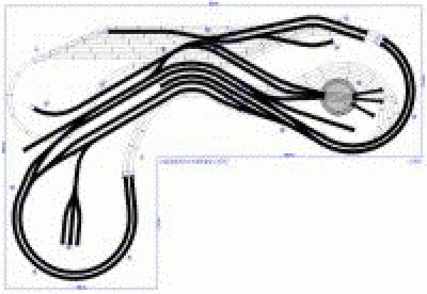 Märklin H0-C Gleisplan 440x300 cm