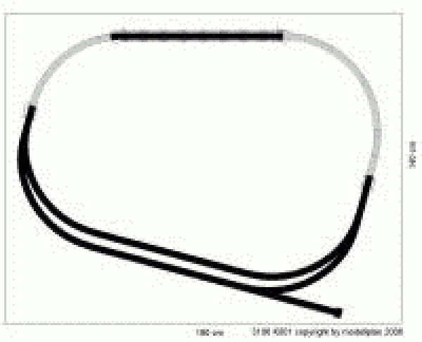 Märklin H0-K Gleisplan 180x140 cm