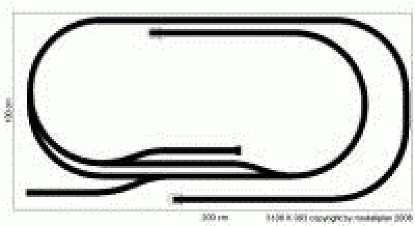 Märklin H0-K Gleisplan 200x100 cm