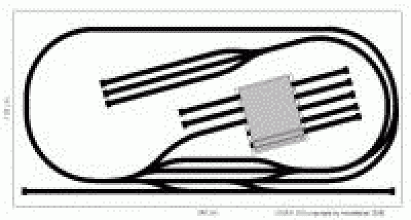 Märklin H0-K Gleisplan 240x120 cm