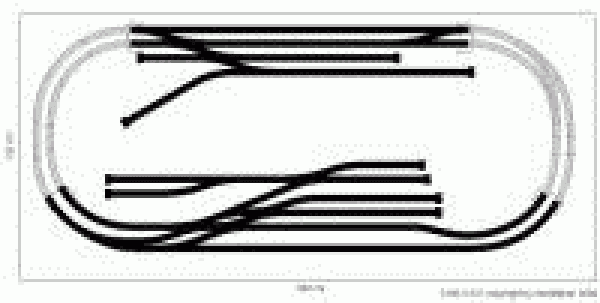 Märklin H0-K Gleisplan 260x120 cm