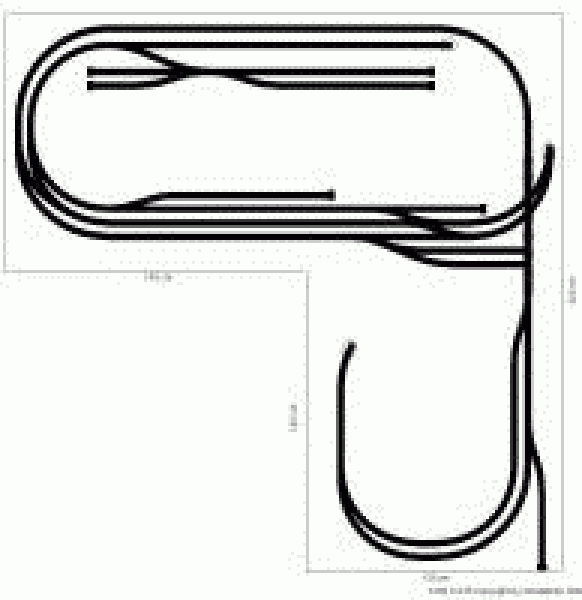 Märklin H0-K Gleisplan 280x260 cm